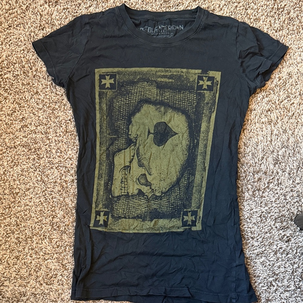 American Apparel Black Graphic Tee
